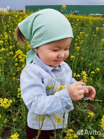 Косынки и повязки из муслина. Есть в Наличии