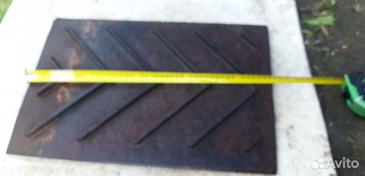 Плита для печи ребристая