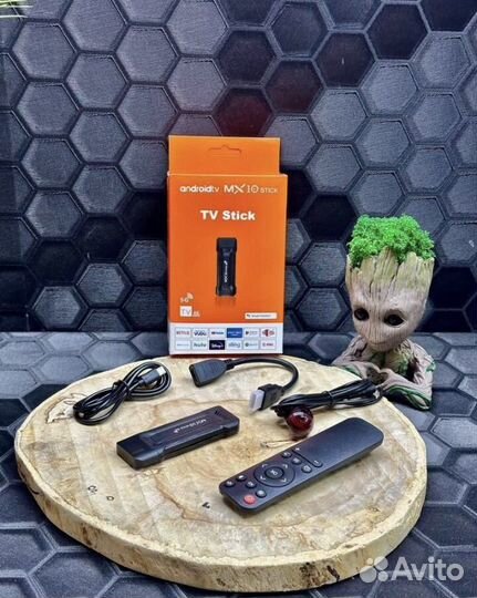 Tv stick 4k /тв смарт приставка (android)