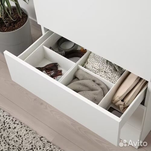 Ящик органайзер с отделениями IKEA Стук 20х34х10