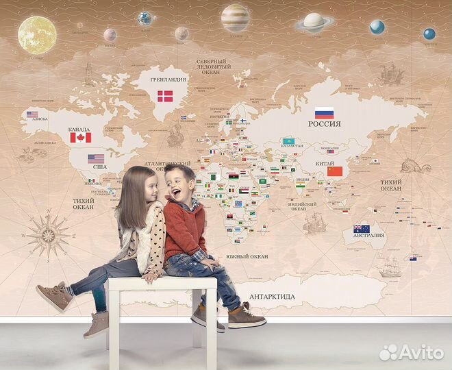 Фотообои бесшовные одним полотном