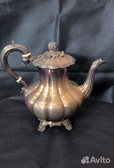 Чайник заварочный, серебро, Англия