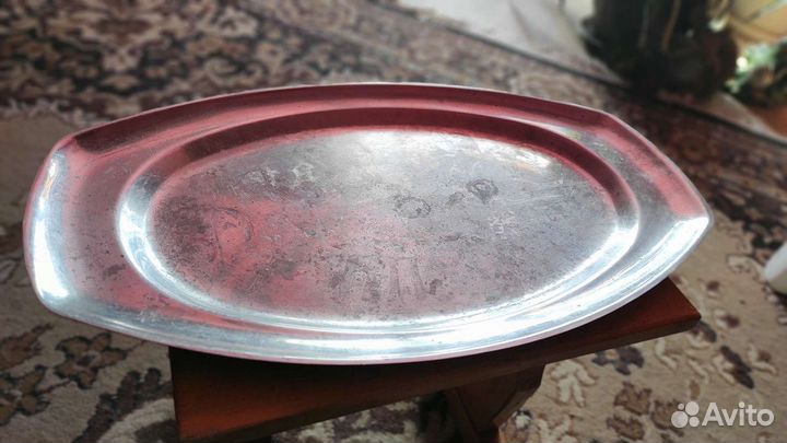 Мельхиоровый поднос СССР