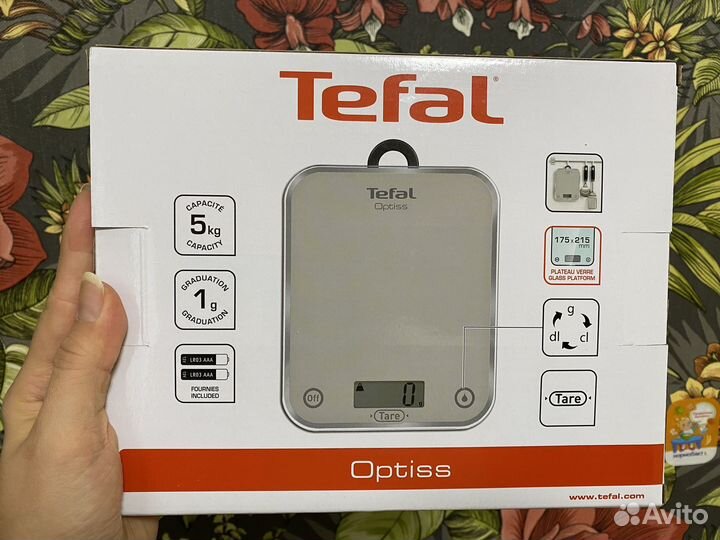 Весы кухонные tefal optiss новые