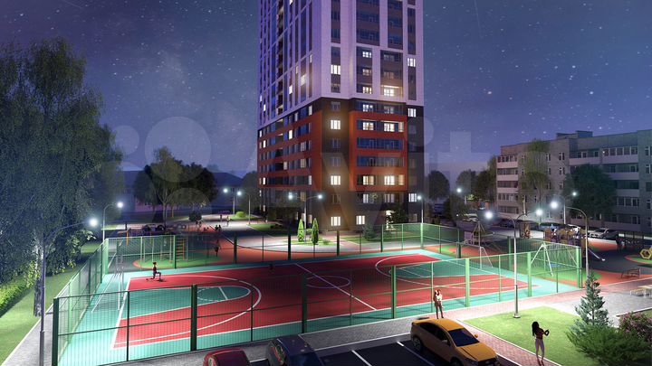 2-к. квартира, 67,3 м², 23/26 эт.