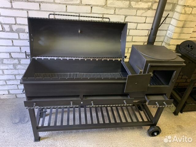 Мангал гриль казан 5 мм с зольными ящиками