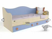 Детская кроватка-диван с ящиками