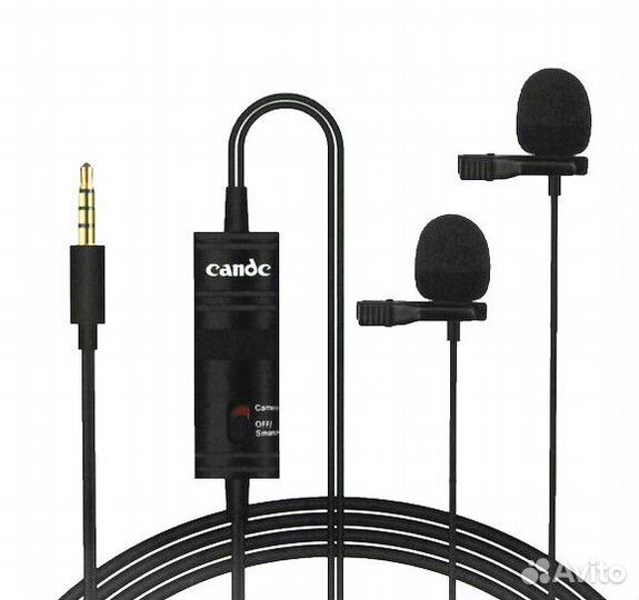 Петличный двойной микрофон Candc DC-C2 Новый