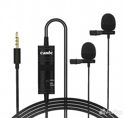 Петличный двойной микрофон Candc DC-C2 Новый