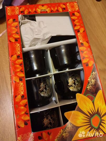 Чайный набор на 6 человек стекло