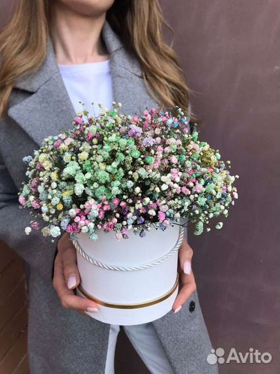 Букеты и композиции из гипсофилы