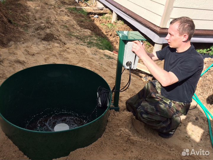Септик, чистка монтаж установка