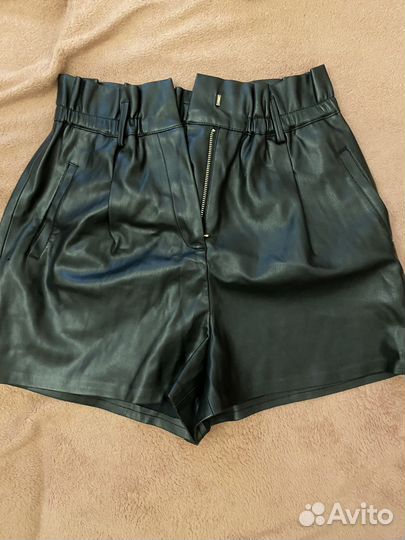Шорты женские кожаные