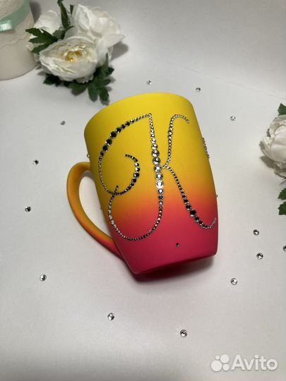 Кружка со стразами