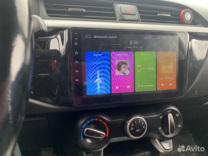 Штатная магнитола Кия Рио Х-Лайн на андроиде 2017