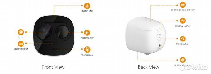 Камера Wi-Fi уличная с аккумулятором imou Cell Pro