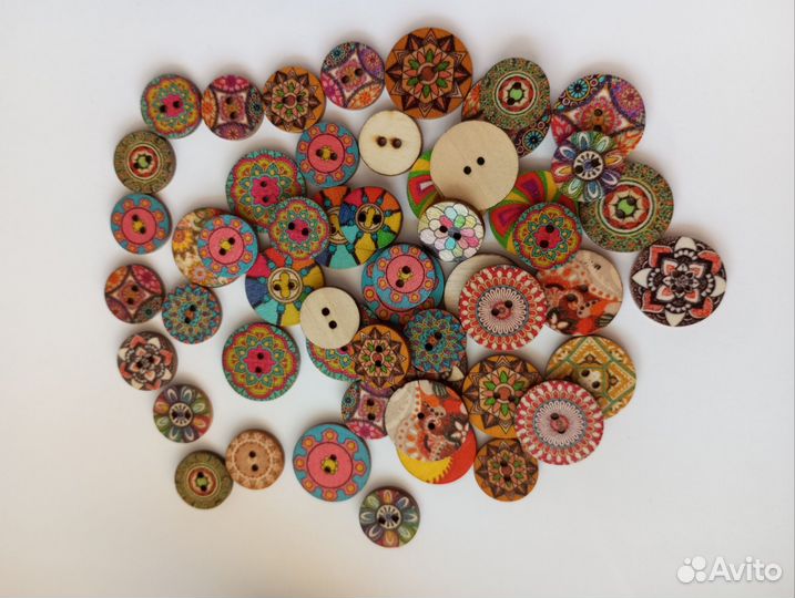 Пуговицы этнические бохо