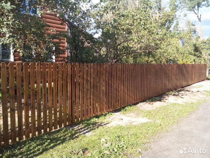 Установка забора под ключ