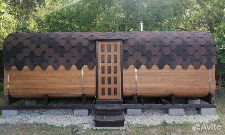 Готовая баня квадро В кредит без