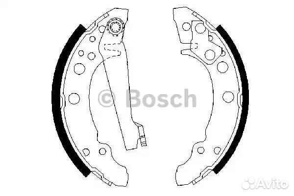 0986487002 Тормозные колодки барабан