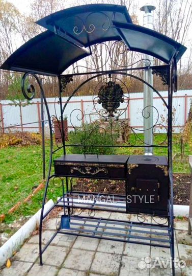 Мангал с крышей