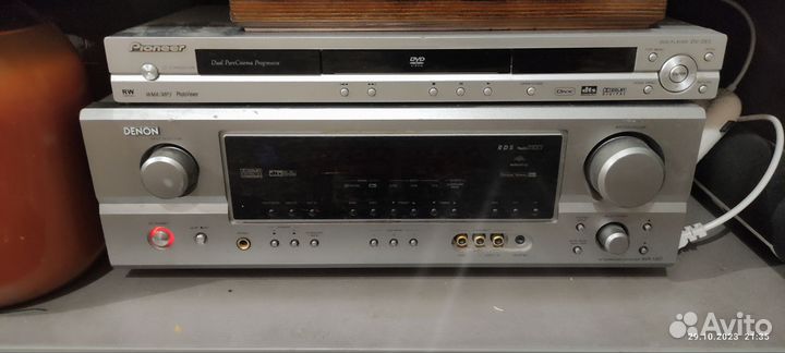 Колонки ultimate 4 -фронта 1 центр + denon 1507