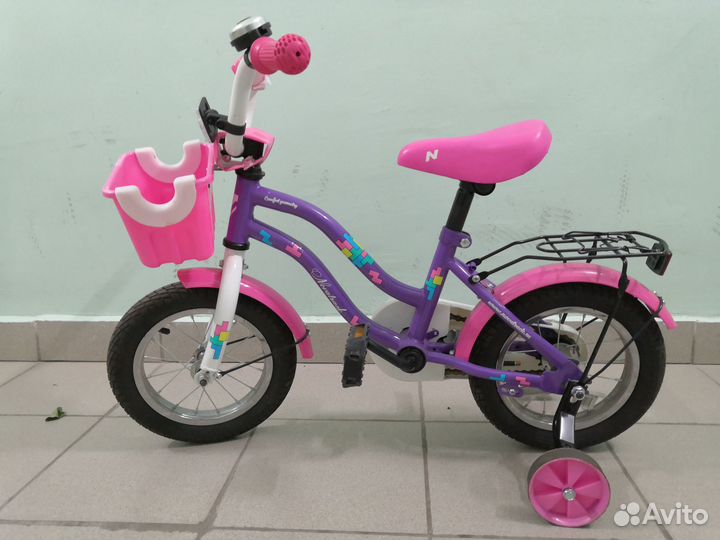 Детский велосипед NovaTrack 12 дюймов, для девочек