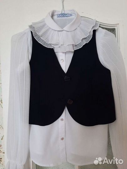 Блузка школьная 10-12 лет