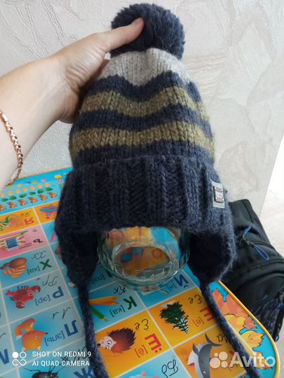 Шапочка зимняя на мальчика 54 размер