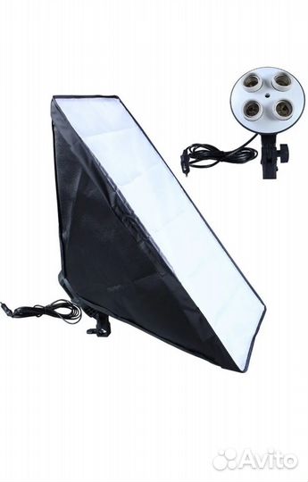 Софтбокс 50х70 см с держателем на 4 лампы