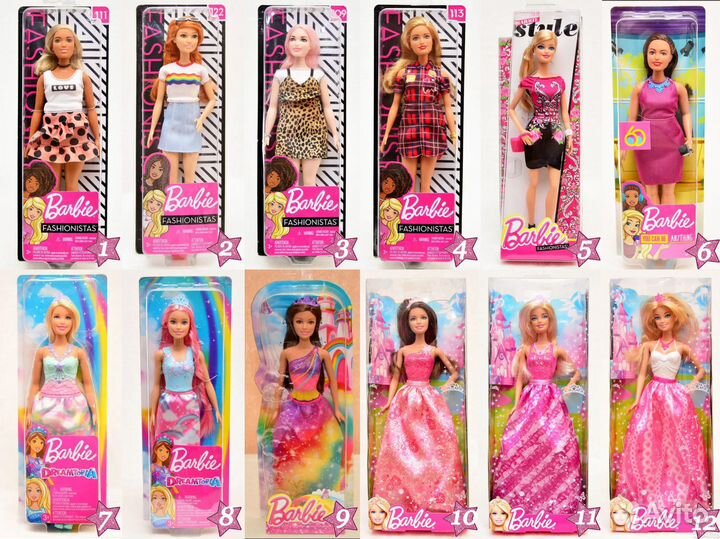 Новые куклы Barbie Fashionistas
