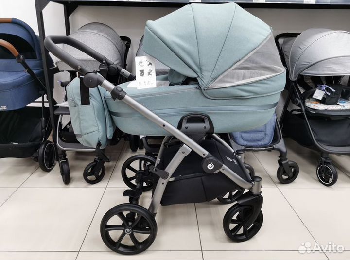 Коляска 2 в 1 Tutis UNO 3 Plus, menta