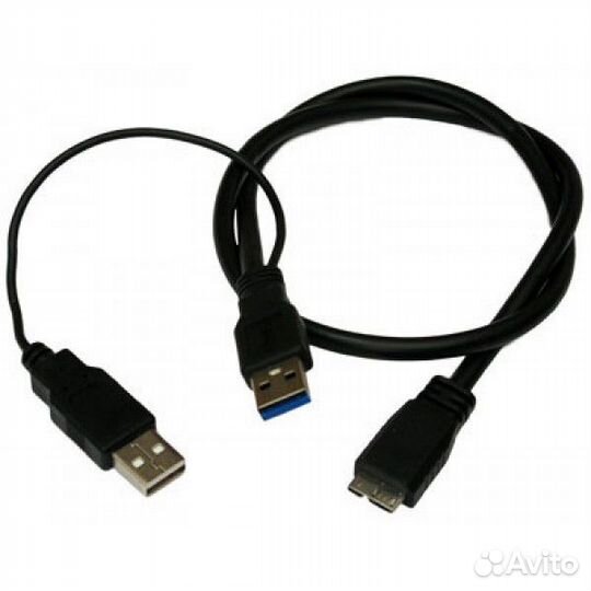 Кабель micro USB 3.0 тип B с доп питанием