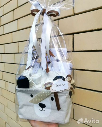 Торт из памперсов, подарок новорожденному