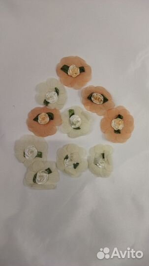 Цветы из ткани, декор, хобби