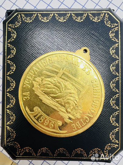 Золотая медаль за свиноводство