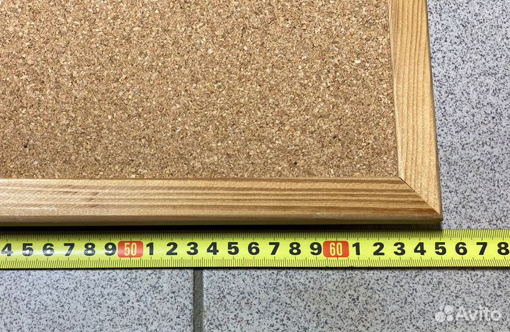 Пробковая доска 65х50см