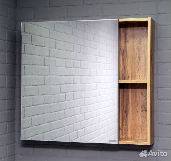 Шкаф-зеркало Craft 80 левый/правый Домино