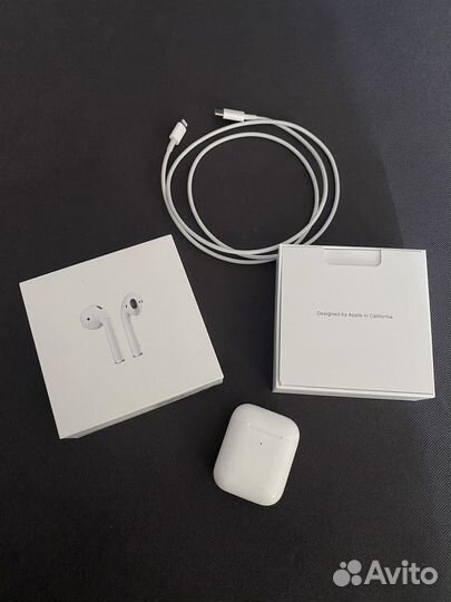 Наушники apple airpods 2 с беспроводной зарядкой