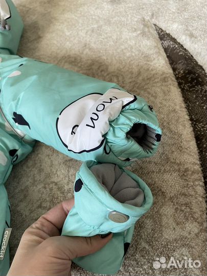 Зимний комбинезон для девочки 74-80