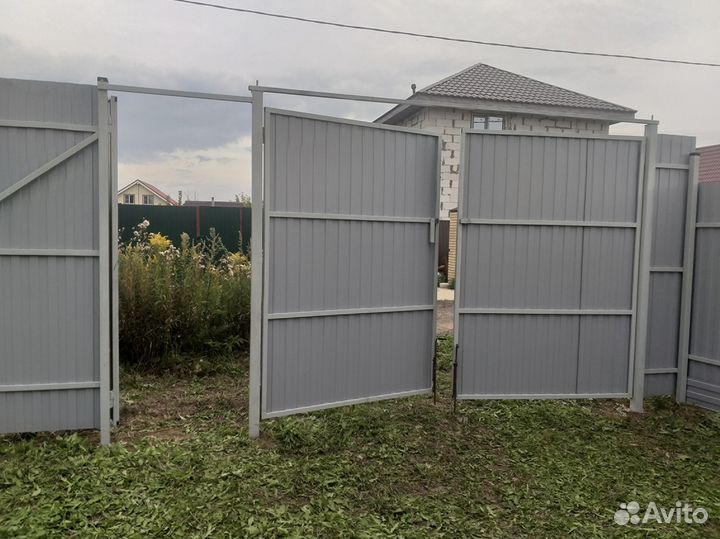 Распашные ворота под ключ