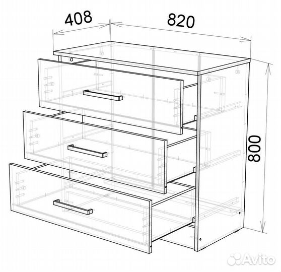 Комод Адель Ясень Шимо