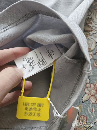 Лонгслив cavempt серый, classic