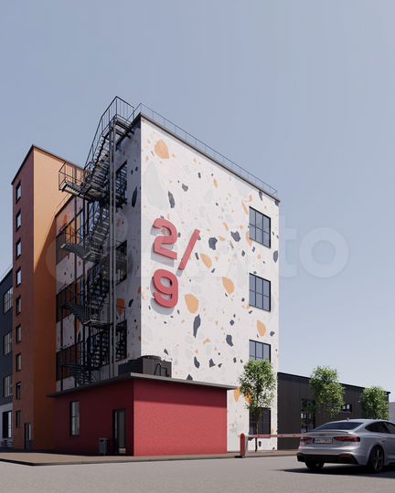 Офис с мокрой точкой, 34 м²