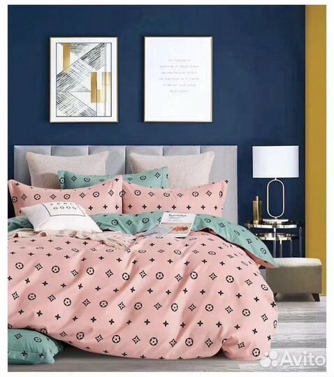 Постельное белье евро Louis Vuitton 100 хлопок