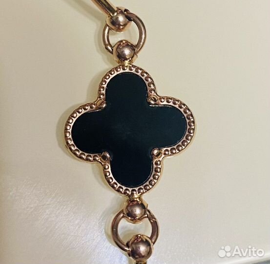 Van cleef браслет золотой