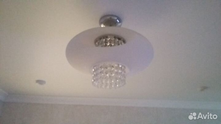 Люстра новая стекло