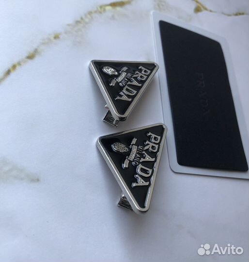 Комплект из двух заколок Prada