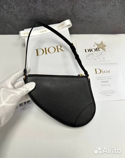 Сумка женская christian Dior седло, черная