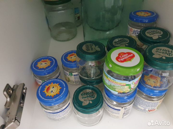 Отдам баночки из под детского питания